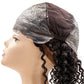 Side view of the Curly Skin Polyurethane Medical Wig, highlighting the curly texture and polyurethane base for a secure and breathable fit.