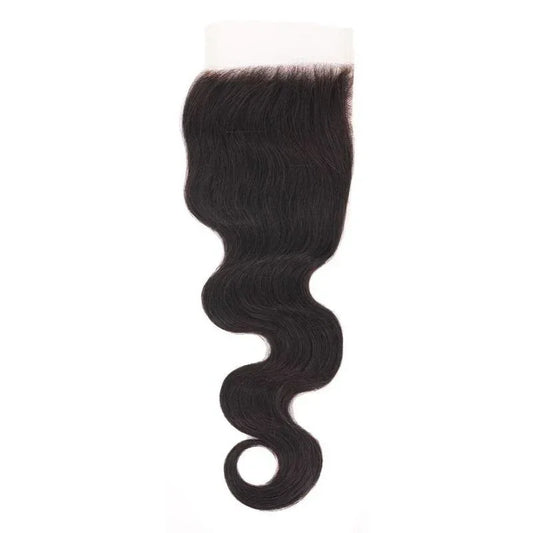 Brazilian body wave HD lace closure in 100% human hair with soft natural waves, from Nikki Smith Hair Collection
