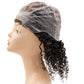 Side view of the Curly Silicone Skin Medical Wig, showcasing the curly texture and silicone skin cap for a realistic appearance.