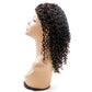 Another angle of the Curly Skin Polyurethane Medical Wig, emphasizing the natural-looking curly hairstyle and breathable design for medical use.