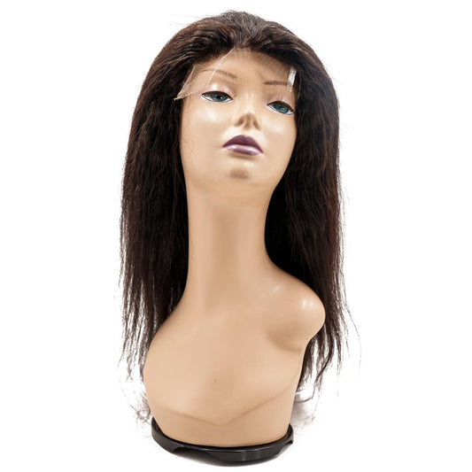 Kinky Straight Fine Mono Base Medical Wig by Nikki Smith Hair Collection, featuring a fine mono base and French lace front for a natural and breathable look.
