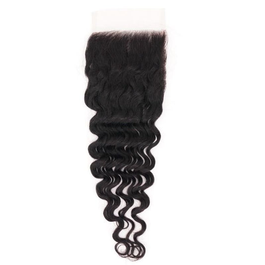 Brazilian Deep Wave HD Lace Closure available at the Nikki SMith Hair Collection