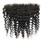 Image of HD Brazilian Deep Wave Lace Frontal with 13x6 dimensions, made with virgin Brazilian human hair and HD lace.