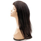 Top view of Nikki Smith Hair Collection's Straight Mono Lace Front PU Medical Wig, emphasizing the sleek, straight hairstyle.