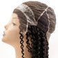 Side view of the Curly Mono Lace Front PU Medical Wig, highlighting the lace front, PU sides and back, and the curly hairstyle that offers a natural look with movement.