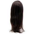 Back view of the Curly Fine Mono Base Medical Wig, emphasizing the secure fit and breathable crown with a fine mono base and lace front.