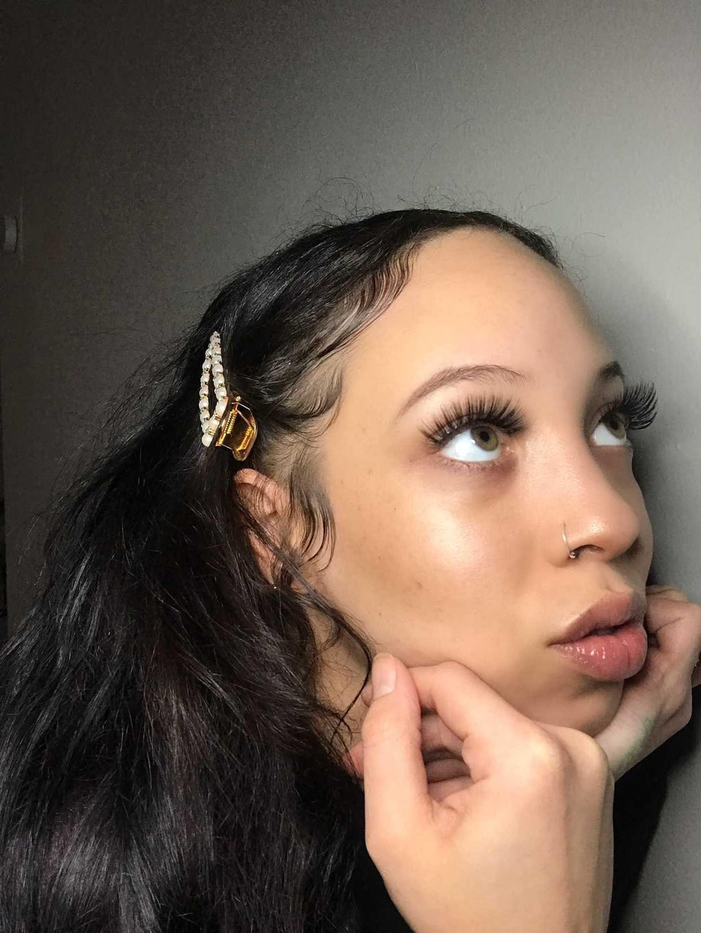3D lashes from Nikki Smith Hair Collection, offering voluminous, fluttery lashes with a natural, layered look for a dramatic yet elegant eye enhancement.