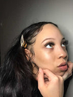 3D lashes from Nikki Smith Hair Collection, offering voluminous, fluttery lashes with a natural, layered look for a dramatic yet elegant eye enhancement.