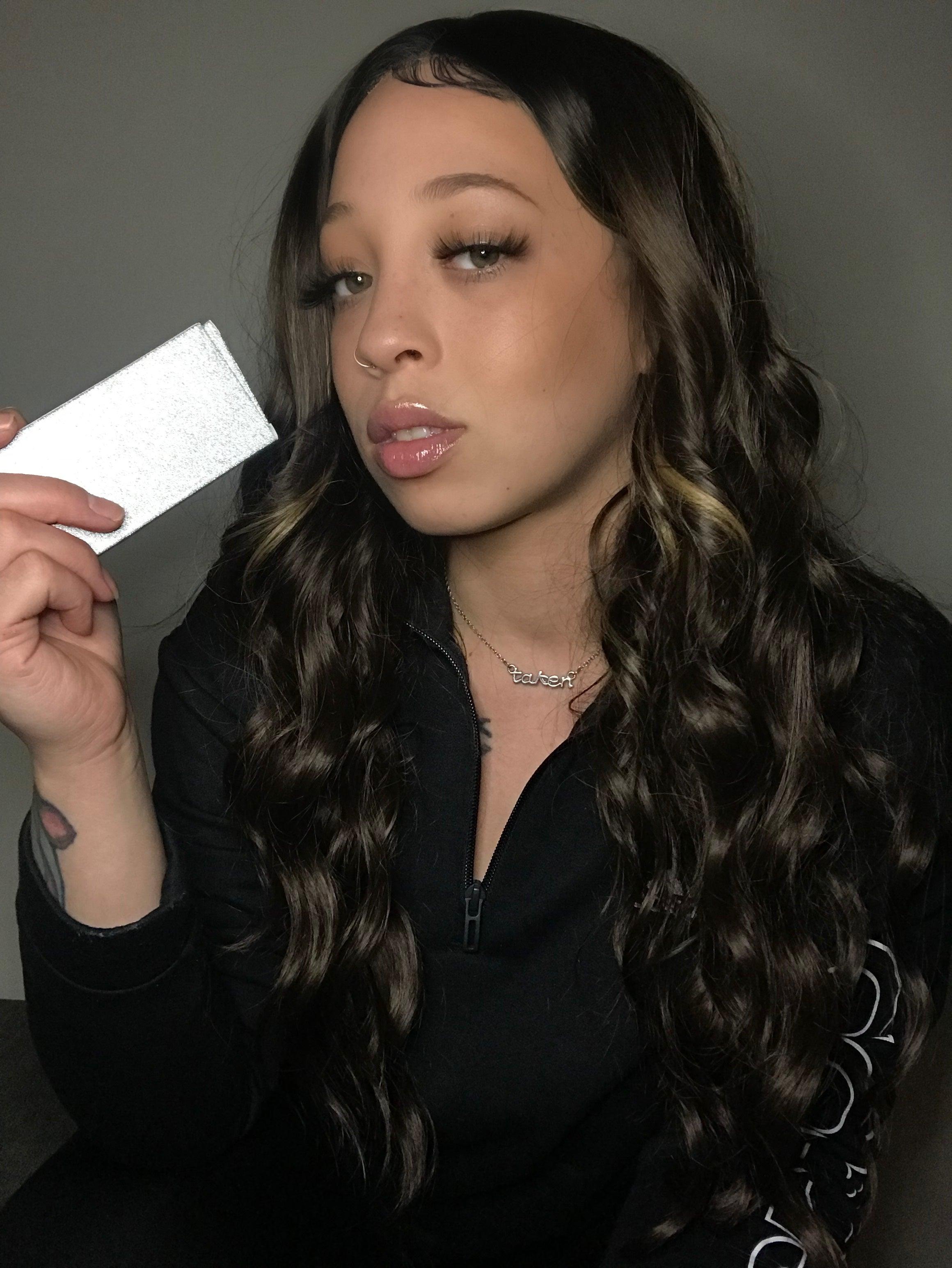 3D lashes from Nikki Smith Hair Collection, offering voluminous, fluttery lashes with a natural, layered look for a dramatic yet elegant eye enhancement.