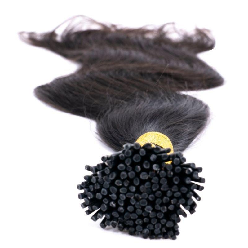 Raw Indian Wavy Natural Black I-Tip - Nikki Smith Collection