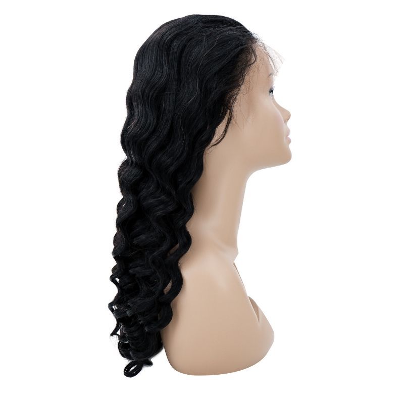 Brazilian Loose Wave Transparent Front Lace Wig available at the Nikki SMith Hair Collection