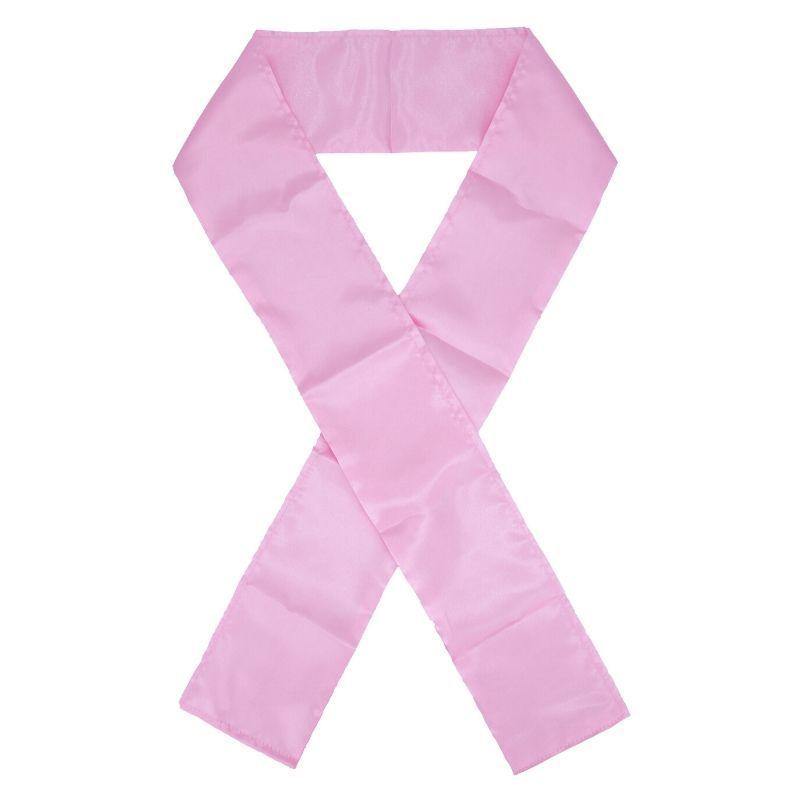 Light Pink Edge Silk Scarf 