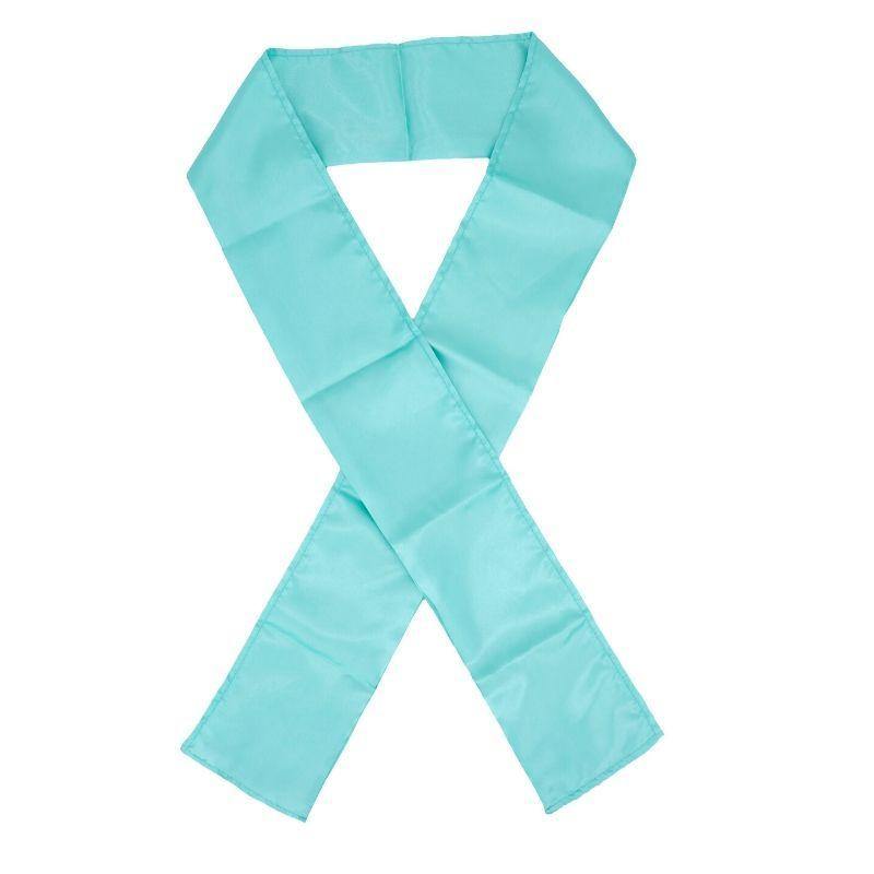 Tiffany Blue Edge Silk Scarf available at the Nikki SMith Hair Collection