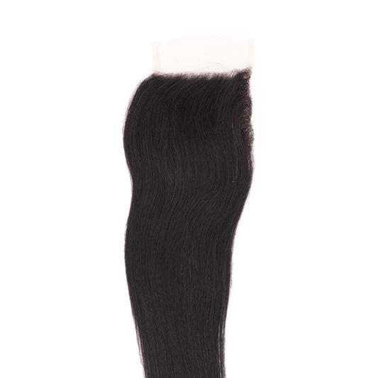 Brazilian Silky Straight HD Closure, featuring undetectable lace for a flawless natural look. Available in lengths 12" – 18".
